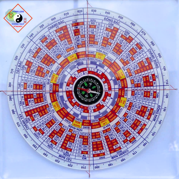 LA BÀN - LA KINH MÀU TRẮNG ( 30X30 )